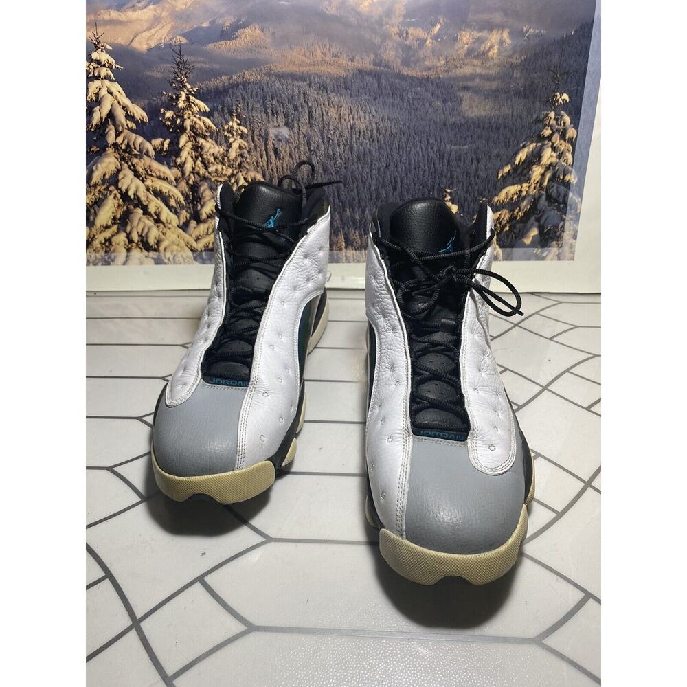 Size 9 Nike Air Jordan 15 Retro Barons Hologram OG XIII 414571–115 White Black78